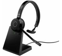 Jabra Evolve 65 TE Link390a UC Mono Micro-casque supra-auriculaire Bluetooth noir micro-casque, affichage de la charge de la batterie, mono ordinateur