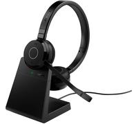 Jabra Casque stéréo sans fil Evolve 65 TE – Bluetooth, USB-A, certifié UC, avec station d'accueil