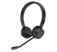 Jabra Evolve 65 TE Stereo - Micro-casque - sur-oreille - Bluetooth - sans fil - USB-A via adaptateur Bluetooth - isolation acoustique - Certifié pour Microsoft Teams