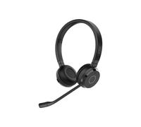 Jabra Evolve 65 TE Stereo - Micro-casque - sur-oreille - Bluetooth - sans fil - USB-A via adaptateur Bluetooth - isolation acoustique - Certifié pour Microsoft Teams