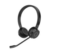 Jabra Evolve 65 TE (troisième édition) Casque double oreille sans fil avec support de charge - Micro antibruit, autonomie de 16 heures, double connectivité, fonctionne avec toutes les plateformes UC