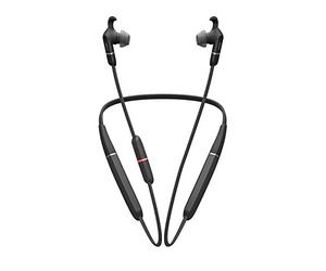 Jabra Evolve 65e Casque Tour de Cou sans Fil, Link 370, optimisé MS - Casque Bluetooth avec jusqu'à 13 Heures d'autonomie - Son supérieur pour Les appels et la Musique - Casque antibruit Passif
