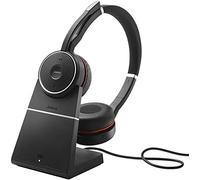 Jabra Evolve 75 MS Stereo Casque Arceau Bluetooth Noir, Rouge