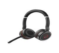 Jabra Evolve 75 SE - Micro-Casque stéréo Bluetooth sans Fil - Micro à réduction de Bruit et réduction de Bruit Active - Certifié MS Teams, Fonctionne avec Les principales Plateformes - Noir