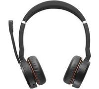 Jabra Evolve 75 SE MS Stereo - Micro-casque - sur-oreille - Bluetooth - sans fil - Suppresseur de bruit actif - USB - Certifié pour Microsoft Teams - pour LINK 380a MS G