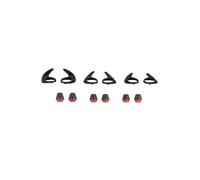 Jabra Evolve 75e - Kit d'Accessoires Oreillettes 14101-69 : EarGels & EarWings (S/M/L) - Noir/Rouge - Bluetooth - 3 pièces