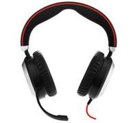 Jabra Evolve 80 UC stereo - Micro-casque - circum-aural - filaire - Suppresseur de bruit actif - jack 3,5mm G