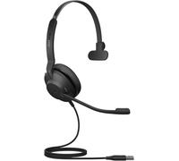 Jabra Evolve2 30 Headset - Noise Cancelling UC Certified Mono Headphones with 2-Microphone Call Technology - USB-A Cable - Black