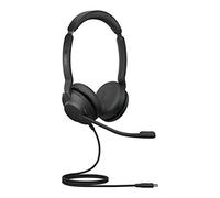 Jabra Evolve2 30 Headset - Noise Cancelling UC Certified Stereo Headphones with 2-Microphone Call Technology - USB-C Cable - Black