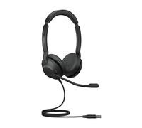 Jabra Evolve2 30, MS Stereo Casque Avec fil Arceau Bureau/Centre d'appels USB Type-A Noir