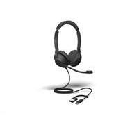Jabra Casque Evolve2 30 SE – double micro-casque filaire USB-A/USB-C, certifié pour Microsoft Teams