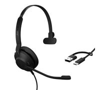 Jabra Evolve2 30 SE - USB-A/USB-C - Micro-casque filaire mono certifié pour Microsoft Teams