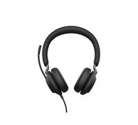 Jabra Evolve2 40 24189-999-899 Casque USB-C Binaural Arceau Noir, Usage Appels/Musique, HP 40mm, Micro Boom 3 MEMS, 20-20000Hz