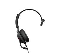 Jabra Casque PC Evolve2 40 Mono – Certifié Microsoft Teams, Réduction du bruit, USB-A Noir