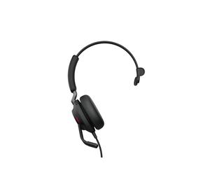 Jabra Evolve2 40 SE Casque Arceau Filaire USB-C Mono - HP 40mm 20-20000Hz, Micro Boom 100-14000Hz, 3 Mic MEMS, UC, Noir