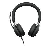 Jabra Micro-casque filaire Evolve2 40 SE - USB-C, câble étendu, stéréo, suppression du bruit, 3 micros