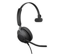 Jabra Evolve2 40 SE - Casque Mono Filaire USB-C/A | Certifié pour Microsoft Teams |