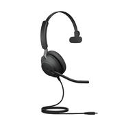 Jabra Evolve2 40 SE Headset Wired Head-band Calls/Music USB Type-C Black