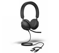 Jabra Casque Env.2 40 SE/MS – Filaire, réduction de bruit, confort optimal