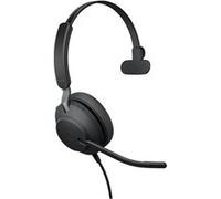 Jabra Casque Evolve2 40 SE Mono filaire USB-A sur-oreille Isolation acoustique Noir
