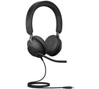 Jabra Evolve2 40 SE UC Stereo - Micro-casque - sur-oreille - filaire - USB-C - isolation acoustique - Optimisé pour la CU G