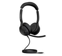 Jabra Evolve2 50 Casque stéréo Filaire Technologie AirComfort, micros antibruit et Suppression Active du Bruit - Certifié MS Teams, Fonctionne avec Toutes Les Autres Plateformes - Noir