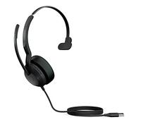 Jabra Evolve2 50 Micro-casque filaire mono - Technologie Jabra Air Comfort, microphones à réduction de bruit et ANC - Fonctionne avec les plateformes UC telles que Zoom et Google Meet - Noir