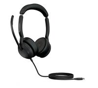 Jabra Evolve2 50 Micro-casque filaire stéréo - Technologie Jabra Air Comfort, microphones à réduction de bruit et ANC - Fonctionne avec les plateformes UC telles que Zoom et Google Meet - Noir