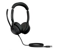 Jabra Evolve2 50 Micro-casque filaire stéréo - Technologie Jabra Air Comfort, microphones à réduction de bruit et ANC - Fonctionne avec les plateformes UC telles que Zoom et Google Meet - Noir