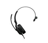 Jabra Evolve2 50 Mono Casque Filaire USB-C/USB-A, Arceau, Bureau/Centre d'appels, Microphone Boom, Réduction de Bruit Active, Réponse 20-20000Hz