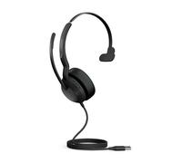 Jabra Evolve2 50 Mono UC - USB-A Caque monaural filaire conçu pour une utilisation sur PC et smartphone/tablette.
