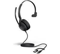 Jabra Evolve2 50 MS Mono - Micro-casque - sur-oreille - filaire - Suppresseur de bruit actif - USB-C, USB-A - Certifié pour Microsoft Teams G