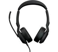 Jabra Evolve2 50 MS Stereo - Micro-casque - sur-oreille - Bluetooth - filaire - Suppresseur de bruit actif - USB-A - noir - certifié Zoom, Certifié pour Microsoft Teams, Cisco Webex Certified, Certifi