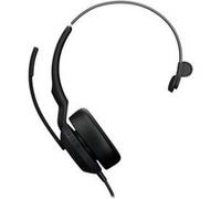 Jabra Micro-casque Evolve2 50 Link380a UC Mono – filaire USB-A, ANC, sur-oreille, noir