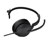 Jabra Evolve2 50 UC Mono - Micro-casque - sur-oreille - filaire - Suppresseur de bruit actif - USB-C, USB-A - certifié UC
