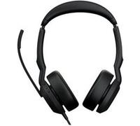 Jabra Evolve2 50 UC Stereo - Micro-casque - sur-oreille - Bluetooth - filaire - Suppresseur de bruit actif - USB-A - noir - certifié Zoom, Cisco Webex Certified, Optimisé pour la CU, Optimisé pour Goo