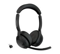 Jabra Evolve2 55 Casque Sans fil Arceau Bureau/Centre d'appels USB Type-C Bluetooth Socle de chargement Noir