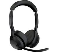 Jabra Evolve2 55 Link 380/390a UC Stereo Micro-casque supra-auriculaire Bluetooth Stereo noir Suppression du bruit du microphone