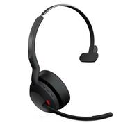 Jabra Evolve2 55 Link380a MS Mono - Micro-casque mono sans fil avec USB-A certifié pour Microsoft Teams, chargeur inclus