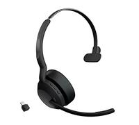 Jabra Evolve2 55 Micro-casque sans fil mono avec technologie Jabra Air Comfort, micros à réduction de bruit et ANC. Certifié MS Teams, fonctionne avec toutes les plateformes - Noir