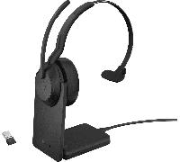 Jabra 25599-889-989 écouteur/casque Avec fil &sans fil Arceau Bureau/Centre d'appels Bluetooth Socle de chargement Noir