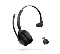 Jabra Evolve2 55 Casque Sans fil Arceau Bureau/Centre d'appels Bluetooth Noir