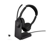Jabra Evolve2 55 MS Duo Casque sans fil Bluetooth + Dongle USB-C + Station de charge