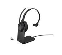 Jabra Evolve2 55 MS Mono - micro-casque - avec support de chargement