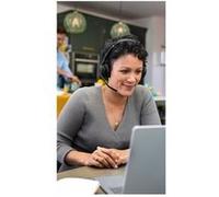 Jabra Evolve2 55 MS Stereo - Micro-casque - sur-oreille - Bluetooth - sans fil - Suppresseur de bruit actif - USB-A - noir - avec support de chargement - certifié Zoom, Cisco Webex Certified, Optimisé