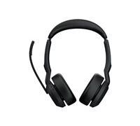 Jabra Evolve2 55 UC Stereo - micro-casque - avec support de chargement