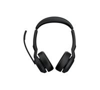 Jabra Evolve2 55 UC Stereo - Micro-casque - supra-auriculaire - Bluetooth - sans fil - suppression active du bruit - USB-A - noir -