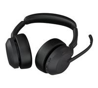 Jabra Micro-casque stéréo sans fil Evolve2 55 Link380a UC Stereo - Socle de chargement USB-A inclus