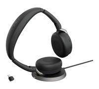 Jabra Evolve2 65 Flex Link380c MS + Ladepad Micro-casque supra-auriculaire