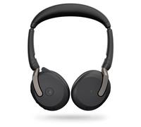Jabra Evolve2 65 Flex MS Stereo - Micro-casque - sur-oreille - Bluetooth - sans fil - Suppresseur de bruit actif - USB-A - noir - Certifié pour Microsoft Teams